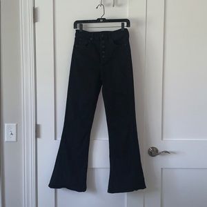 American Eagle Black High Waisted Flare Pants